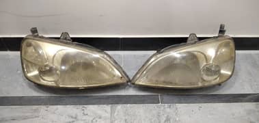 Honda civic 2002 headlight pair.