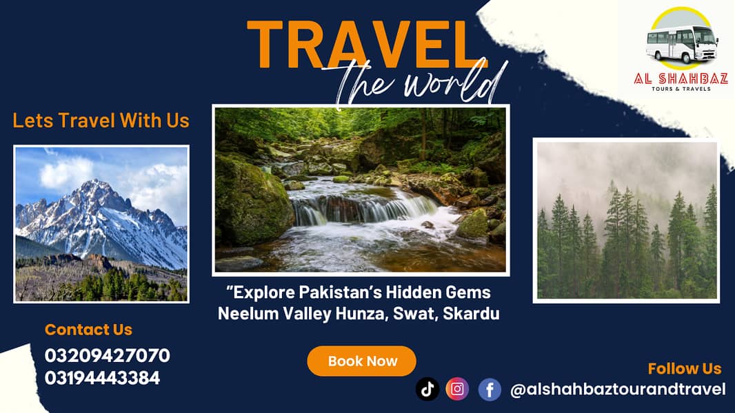 Travel and tours skardu,naran,kashmir,hunza,honeymoon,trevel and tours 0