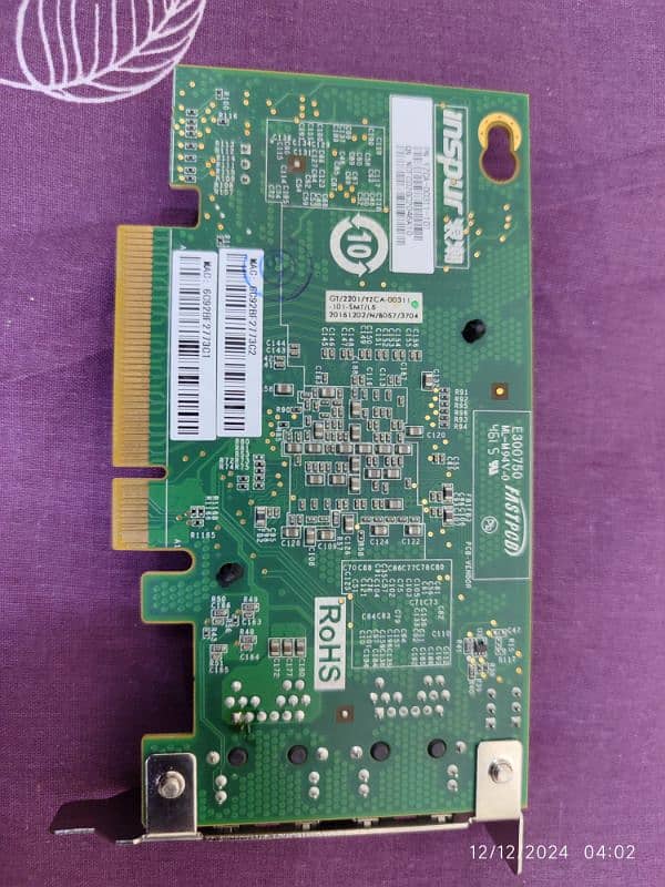 10GBe Multi GB Ethernet PCIe x8 Lan Card Dual Port Intel X540 Chipset 7