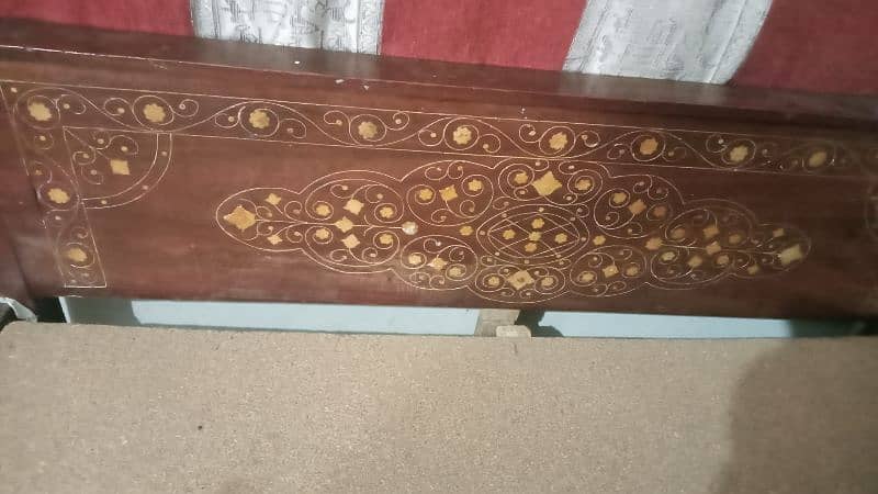 antique wooden single bed 10