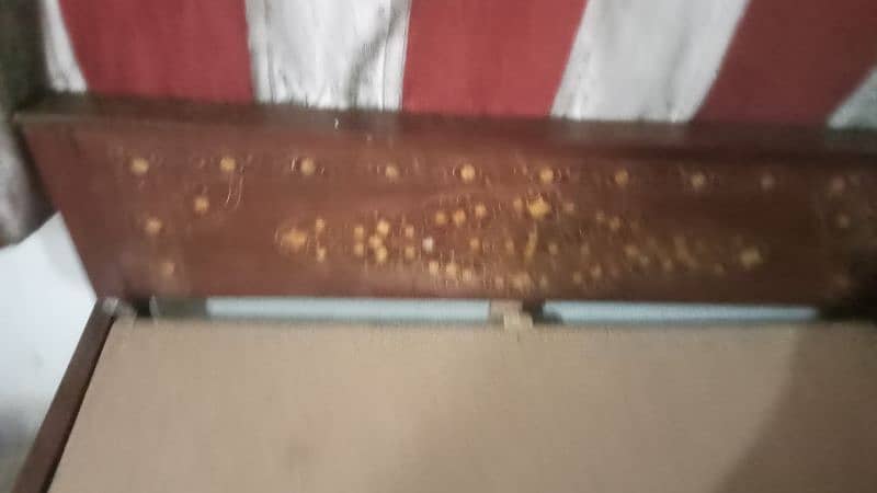 antique wooden single bed 11