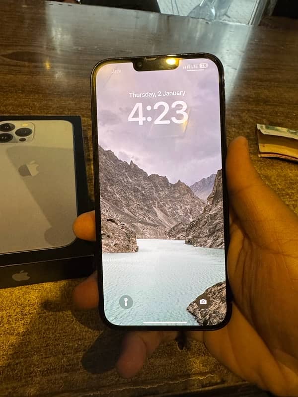 iphone 13 pro max 256gb PTA approved sierra blue 1