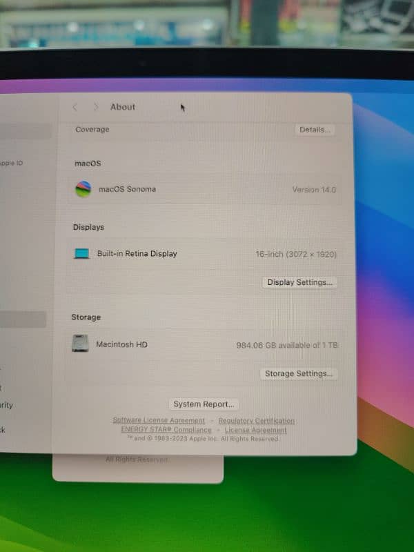 MacBook Pro 16" 2019 i9 32/1TB 4GB Card 6