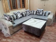 sofa set / 7 seater sofa set / L shape sofa set / wooden sofa set /