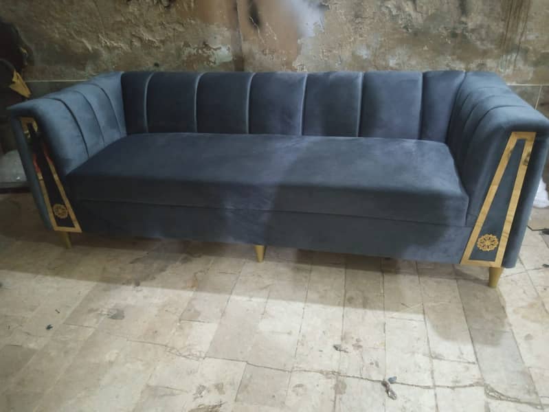 sofa set / 7 seater sofa set / L shape sofa set / wooden sofa set / 18