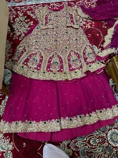 bridal frok for sale only one time wear