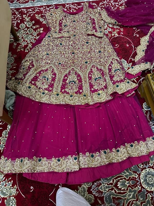 bridal frok for sale only one time wear 0