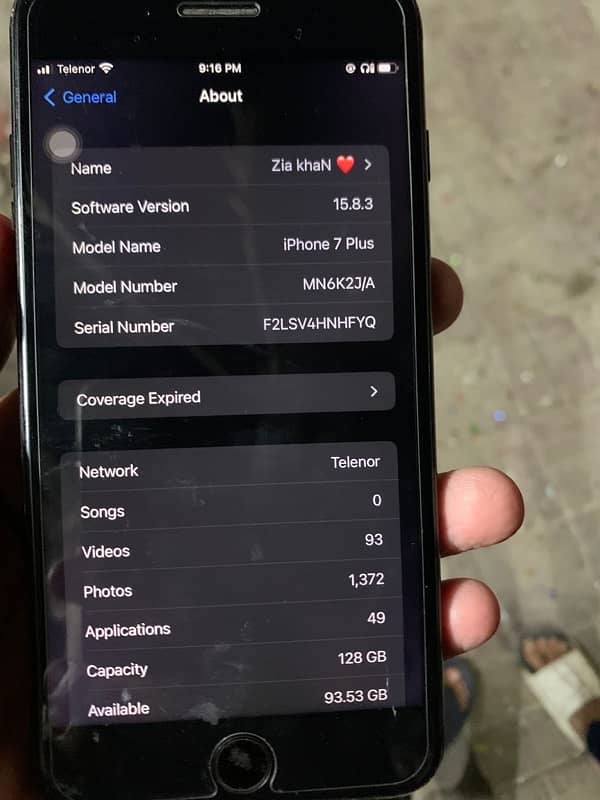 iPhone 7 plus pta proved 128 for sale 1