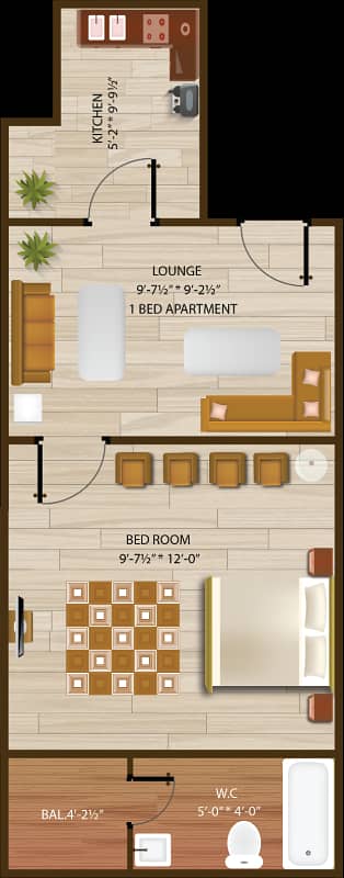 Modern 1-Bedroom Apartment for Sale on Installment in PC Commercial - Airport Enclave Prime Location 2