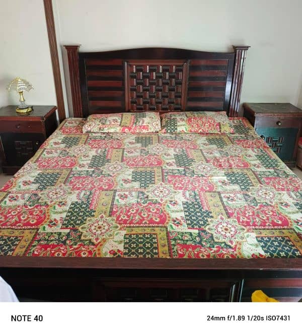 Wooden bed for sale 2