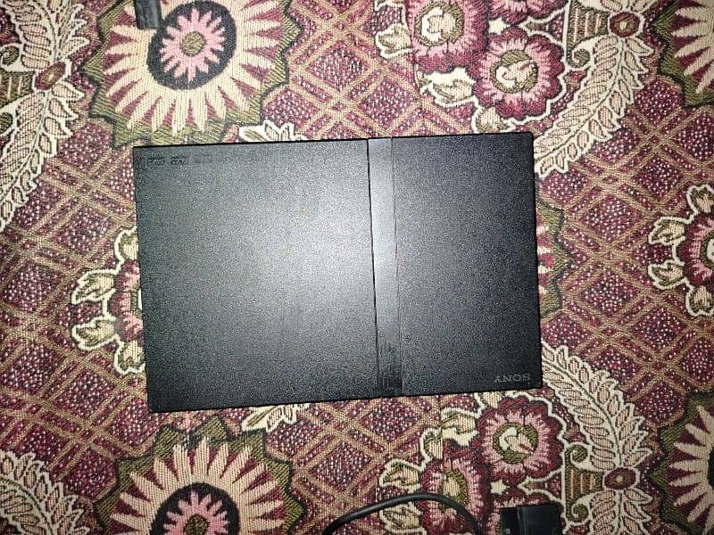 SONY PLAYSTATION 2 CHARCOAL BLACK WITH DVD PLAYER AND BLANK DISC 1