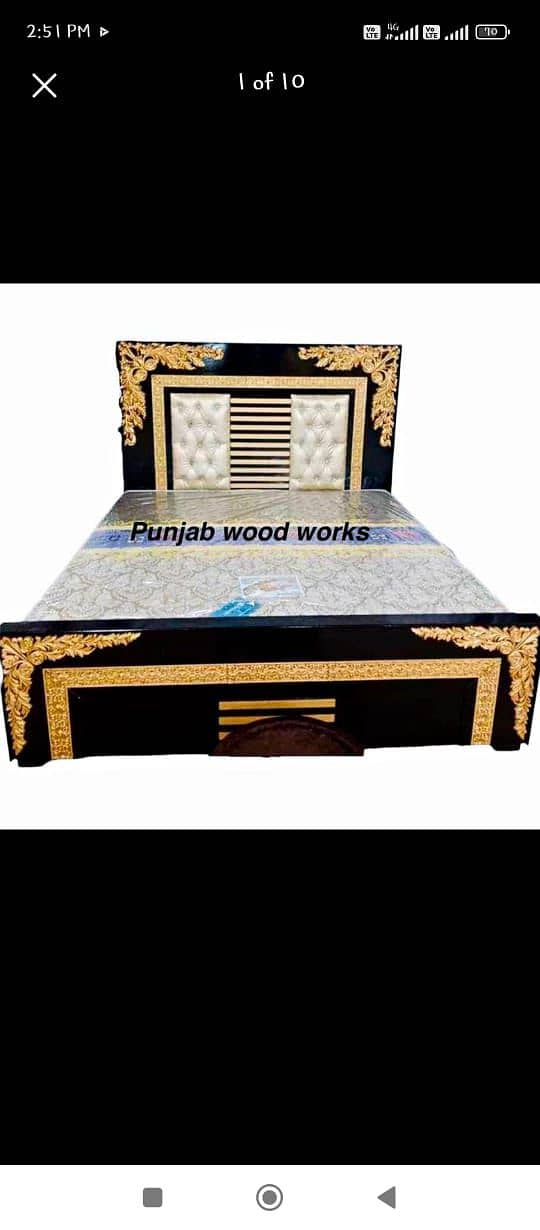 Bed / bed set / king size bed / wooden bed / double bed /chinioti bed 5