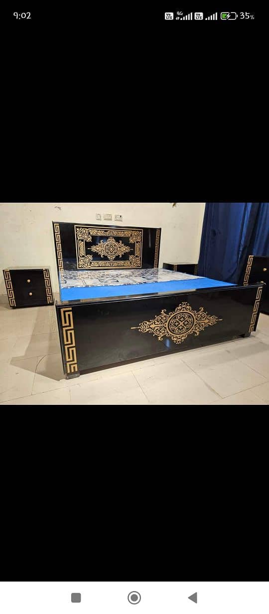 Bed / bed set / king size bed / wooden bed / double bed /chinioti bed 9