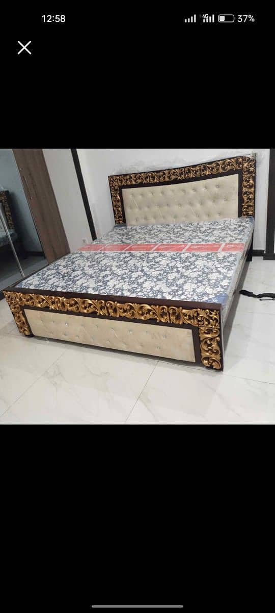 Bed / bed set / king size bed / wooden bed / double bed /chinioti bed 12