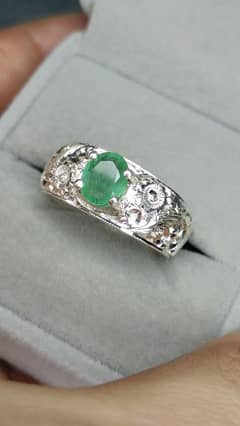 Panjshir Emerald Real (zamrud) handmade ring Partash artwork craft new