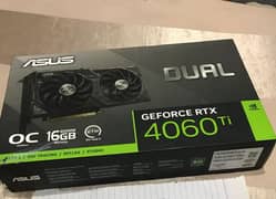 ASUS Dual GeForce RTX 4060ti OC edition 16GB