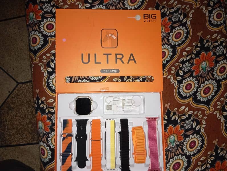 ultra 2 watch in new condition with 7 straps 1