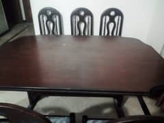 Dining Table with 6 chairs