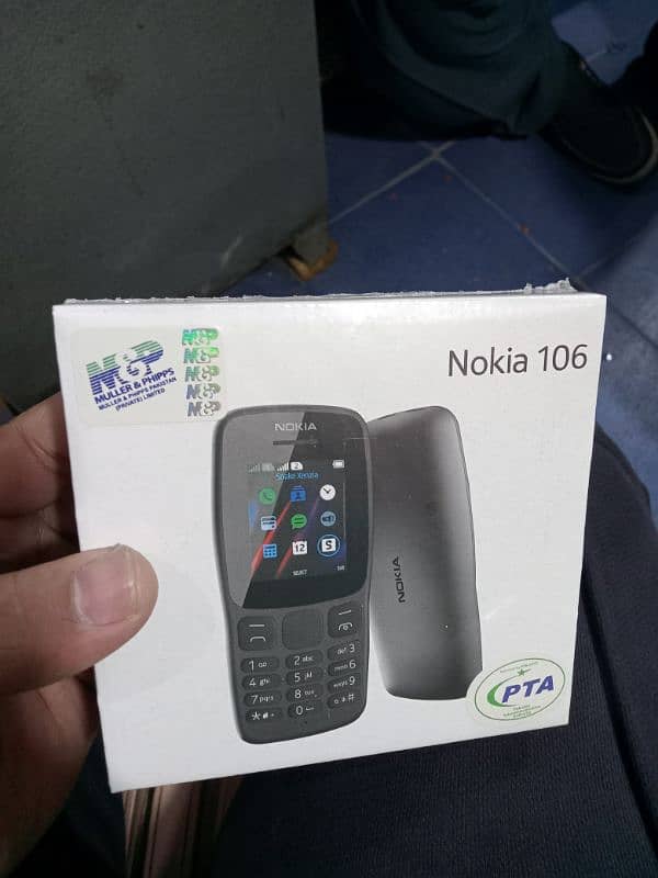 Nokia 106 box pack black colour PTA approved 0