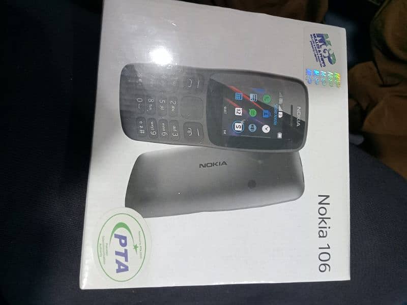 Nokia 106 box pack black colour PTA approved 2