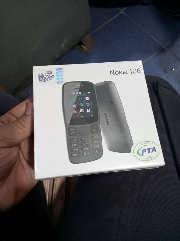 Nokia 106 box pack black colour PTA approved 7