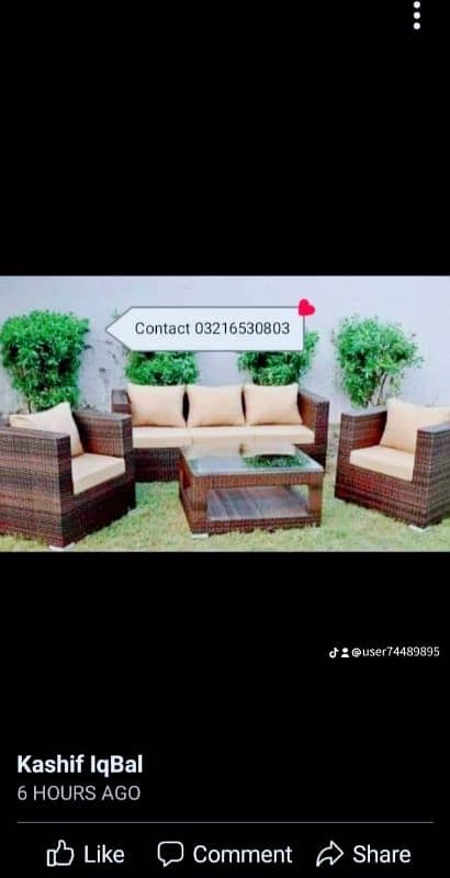 outdoor garden chairs Rattan sofa seat outdoor garden furniture 15