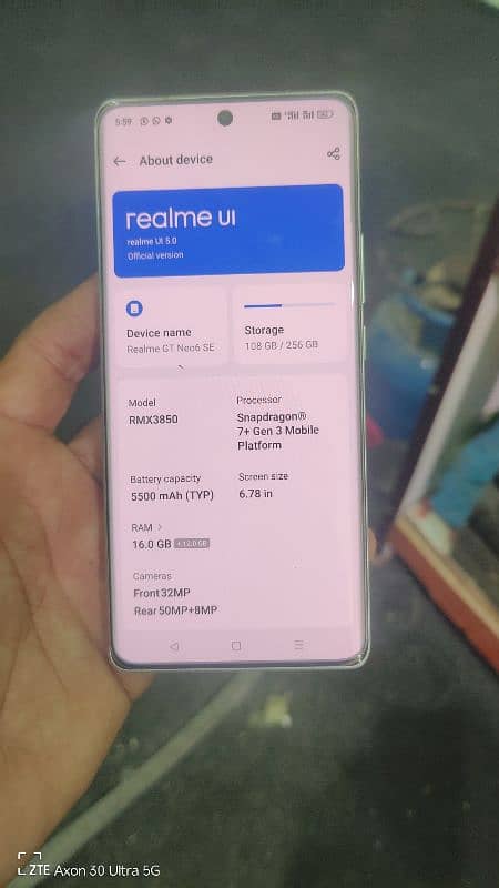 Realme Gt neo 6 se 16/256 4