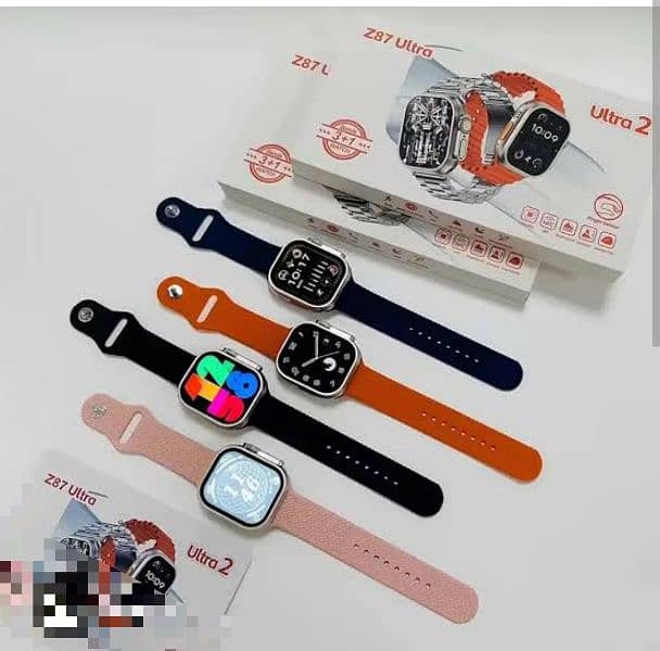 Z87 Ultra 2 Smart Watch with 3 straps 1 Megnatic charger 1 user book. 2