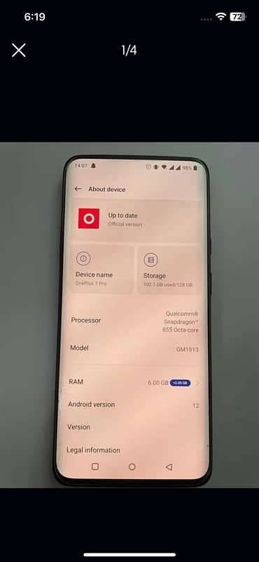 one plus 7 pro 10/9 condition 0