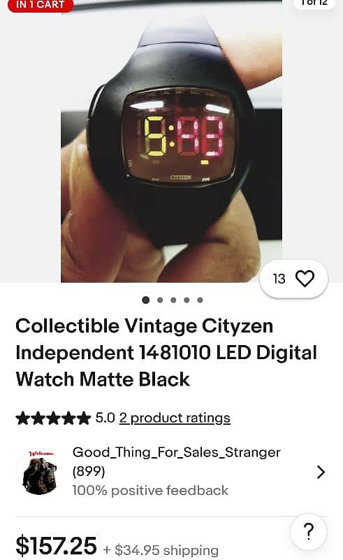 citizen lcd vintage and rare model 5