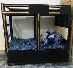 bunk bed, kids' furniture, bedset, furniture, storage bed, single bed.