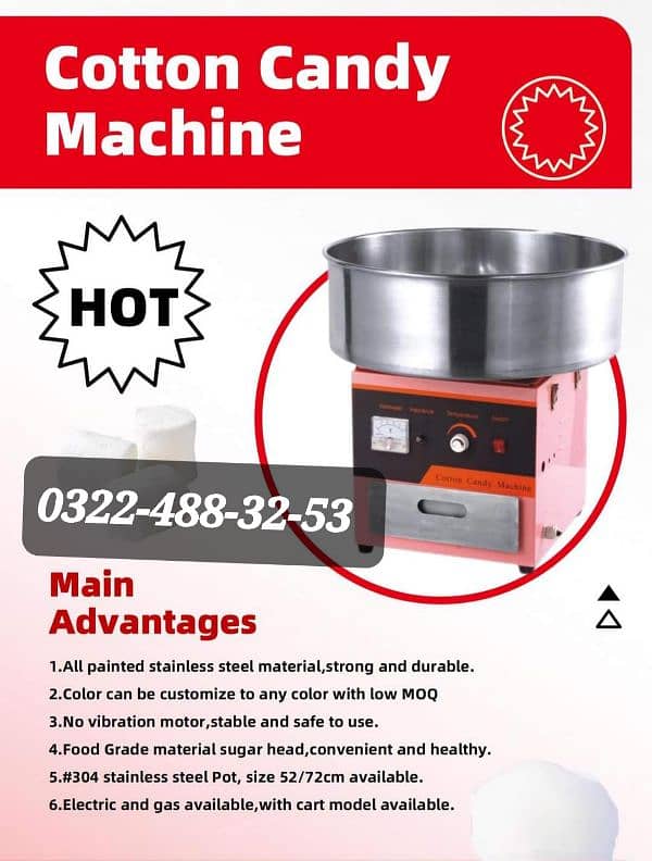 Sharwama Counter with Fryer Hot plate Grill Pizza Oven Slush Machine 6