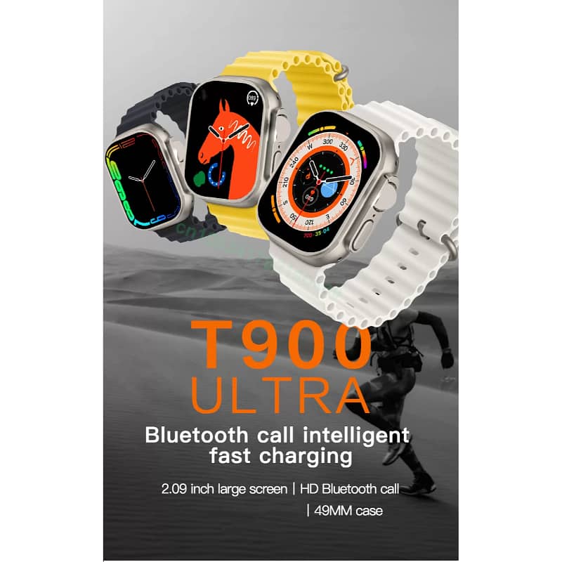 T900 Ultra Big 2.09-Inch Infinite Display Series 8 Smart Watch With Bl 10