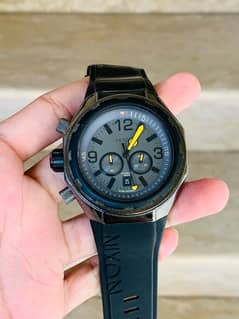 Nixon The Steelcat Grey/Rubber A3131235-00 Original Watch 48mm 8/10