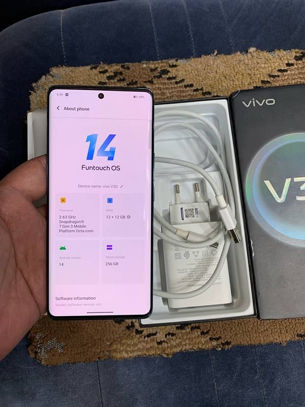 vivo v30 5g. green, 12gb 256gb 0