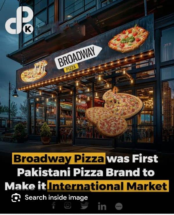 Broadway Pizza Satellite town Branch Contact number 03176926695 0