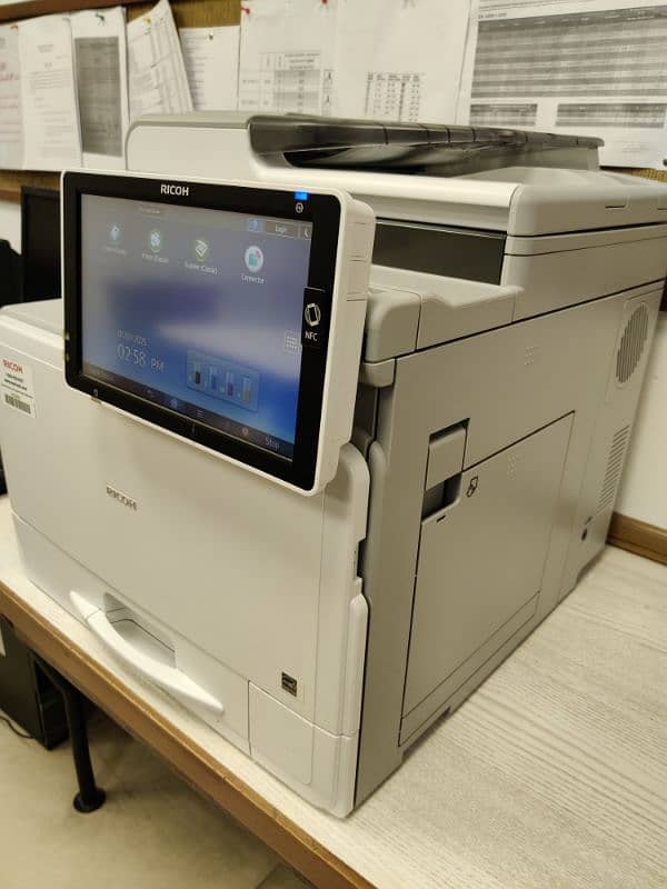 Ricoh MPC 307 color all in one photocopier. 2