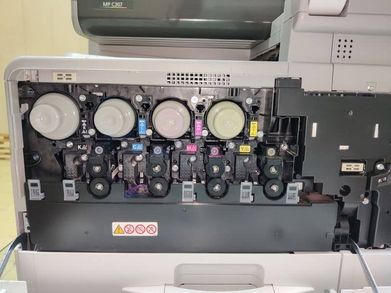 Ricoh MPC 307 color all in one photocopier. 17