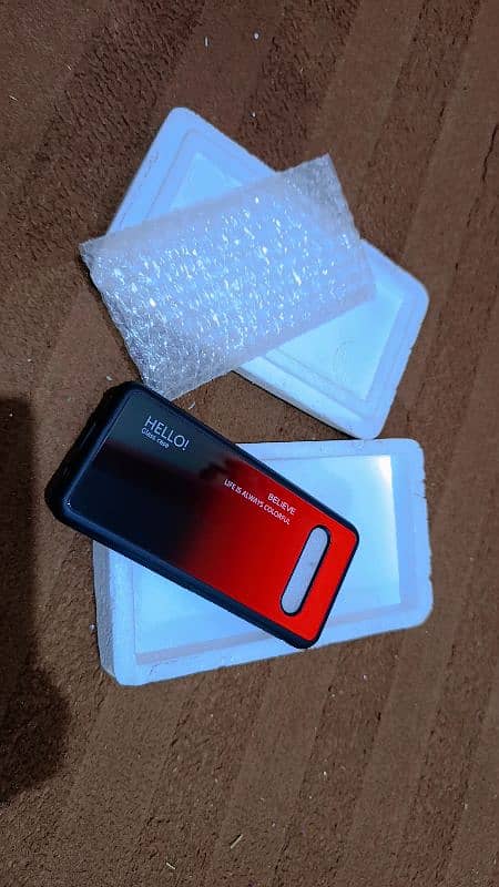 LG V60 ThinQ 5G Shockproof Red Gradient Tempered Glass Back Cover 1