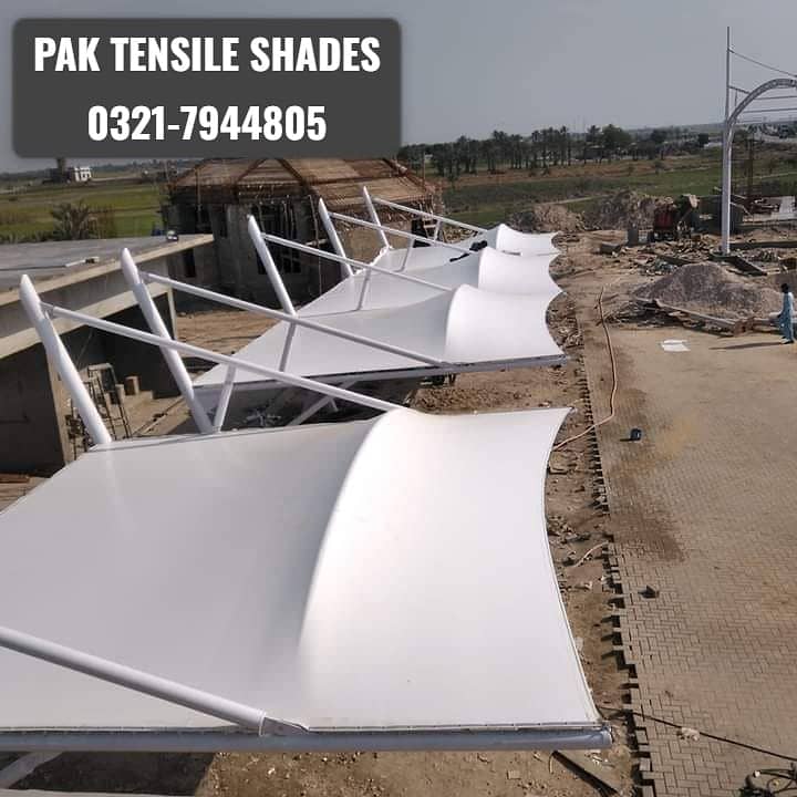 Tensile Car/ Parking Sheds | Pool Shed |Wall Shed | PVC Fabric Tensile 3