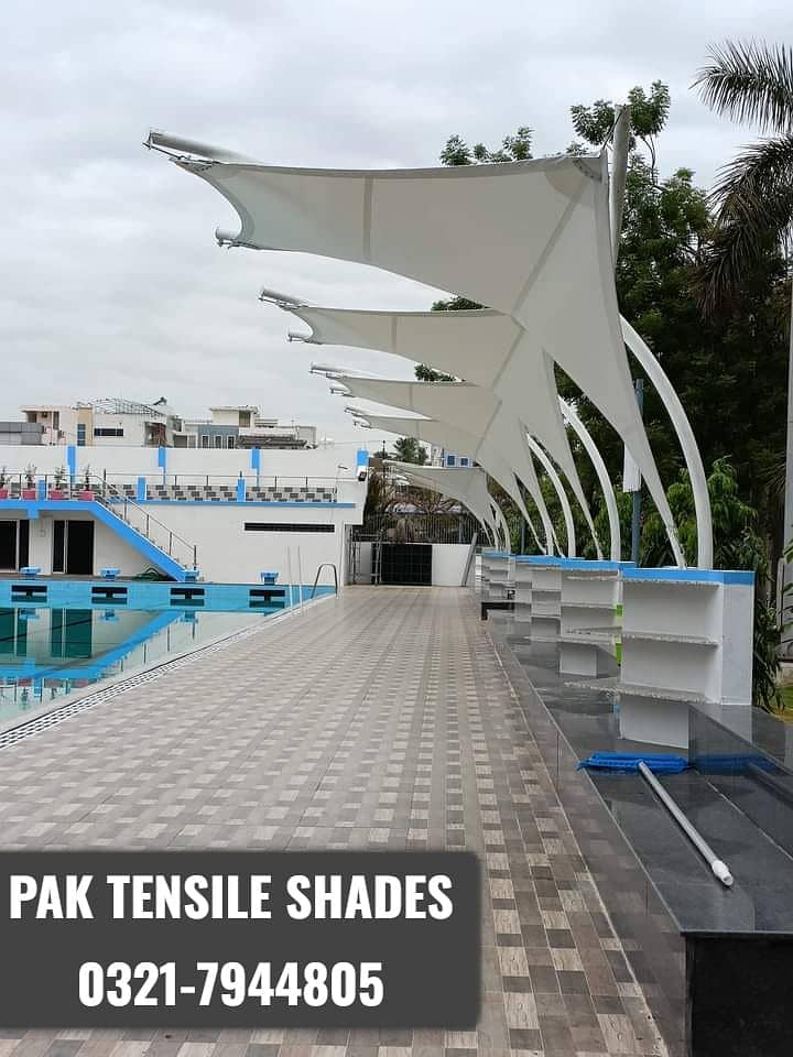 Tensile Car/ Parking Sheds | Pool Shed |Wall Shed | PVC Fabric Tensile 11