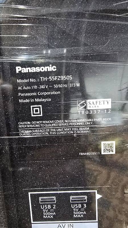 55 INCH Panasonic LED TV SMART WIFI 2160 3840 3