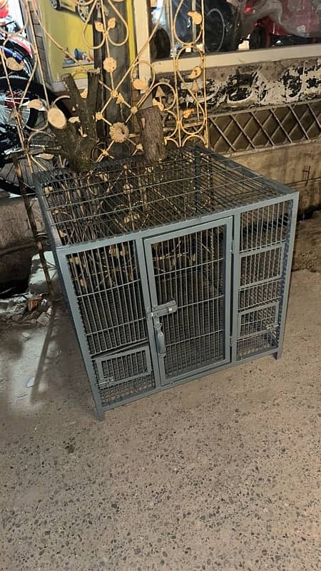 Iron Parrot Cage metal in good condition 0