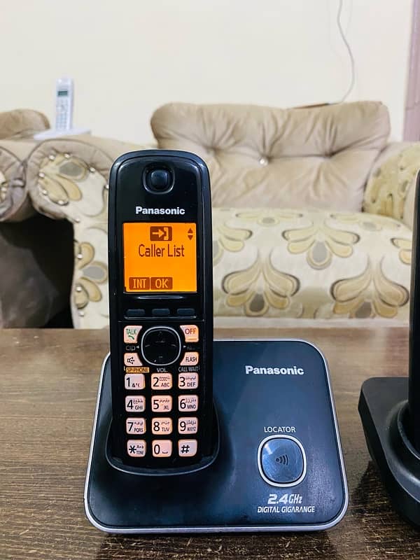 panasonic double line cordless phone 5