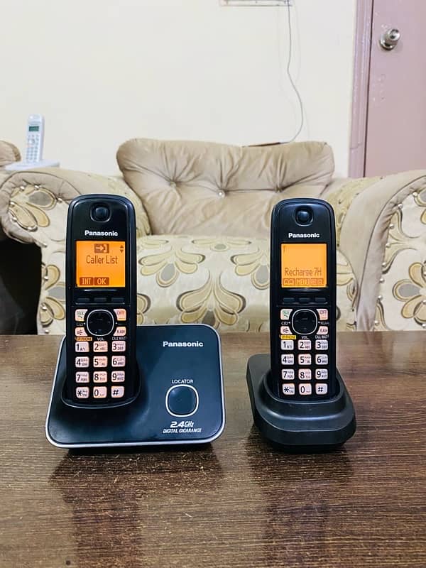 panasonic double line cordless phone 6