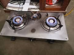 steel stove 3 burner