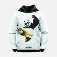 Boys' Printed Polyester Hoodie 1 Pc