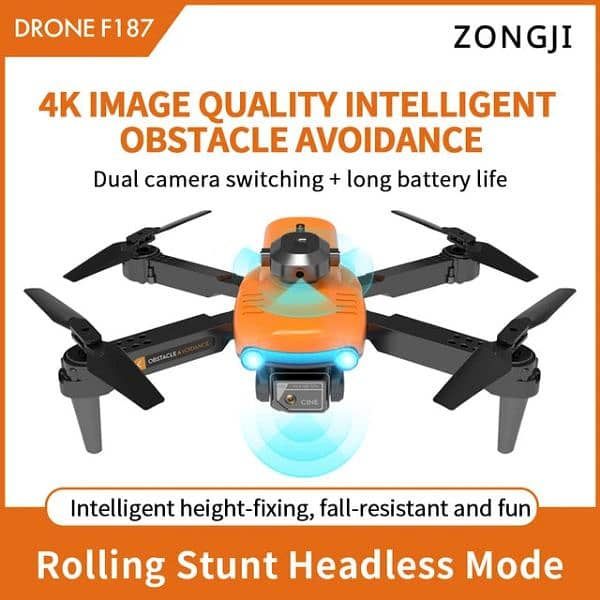 F187 Foldable Camera Drone High Quality Camera Drone with Free Bag 3