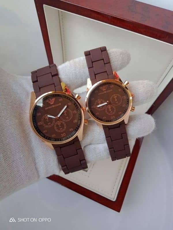 Couple watch. Brown 2