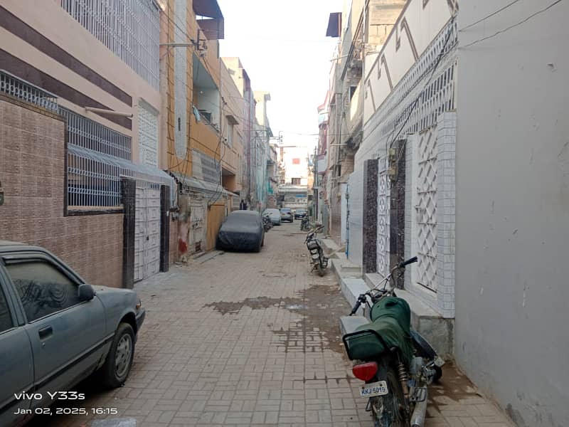 Ground+1 R. C. C+2 ROOMS UPER FLOOR HOUSE FOR SALE IN SECTOR 5C4 NORTH KARACHI 4